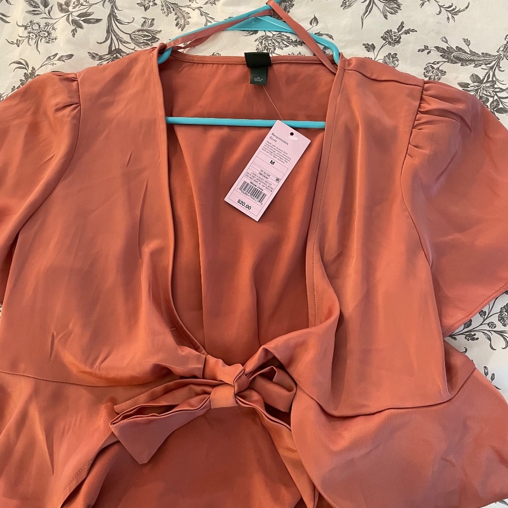 Wild Fable Tie Knot Silky Top